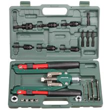 Заклепочник двуручный складной силовой KRAFTOOL "Pro-Kraft", для резьбовых заклепок из Al, стали, нерж стали, вытяжных заклёпок и резьбовых штифтов