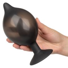 California Exotic Novelties Расширяющаяся анальная пробка со съемным шлангом Large Silicone Inflatable Plug - 13,25 см.