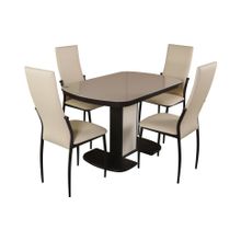 Виталь Обеденная группа Элегант Венге венге белый