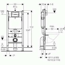 ПЭК Aquanet Rimless Roll-W CL-12249D + Geberit DuofixBasic 458.124.21.1