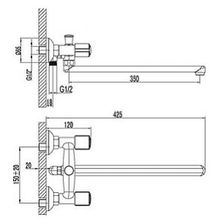 Смеситель Lemark Merkado LM2301C универсальный