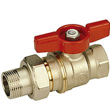 Шаровой кран Giacomini R919 DADO 1"x1" с накидной гайкой, ручка-бабочка