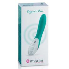 MyStim Зеленый вибратор Mystim Elegant Eric - 27 см.