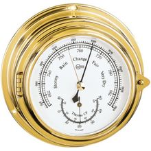 Barigo Станция погоды из латуни Barigo Yacht 612MS 150 x 60 мм барометр   термометр
