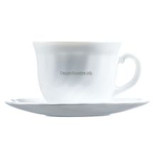 Чайный сервиз 220 мл Luminarc TRIANON WHITE ТРИАНОН УАЙТ 14466 (E8845, 51947)