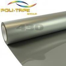 POLI-FLEX Premium 430 Silver metallic термотрансферная плёнка матовая самоклеющаяся полиуретановая 0,5 м, 100 мкм, 25 метров
