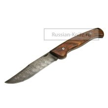 Нож складной "Варяг" (дамасская сталь), орех
