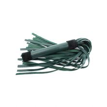 Изумрудная плеть Emerald Leather Whip с гладкой ручкой - 45 см. (192210)