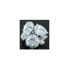 Кольцо "красотка" с элементами swarovski