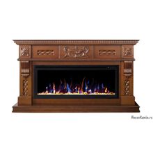 Каминный комплект Corsica 42 NT (темный дуб) с электрокамином RealFlame Saphir 42