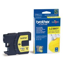 Картридж BROTHER LC-980Y для DCP-145C 165 195C 375CW, MFC-250C 290C, желтый (260 стр.)