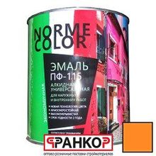 Эмаль ПФ-115 оранжевая "Norme Color" (ГОСТ 6465-76) 2.7 кг. (6 шт уп.)