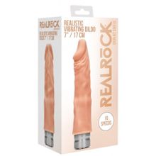 Телесный вибратор-реалистик Vibrating Dildo - 19,5 см. (222034)