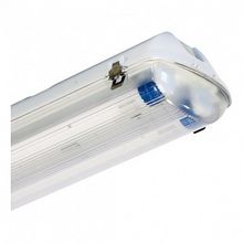 Светильник ДСП44-2х22-002 Flagman LED 865 IP65, 1279х147х108, корпус ПК, расс. ПК, мет. замки,  с лампой T8 G13 LED |  код. 1044222062 |  Ардатовский светотехнический завод