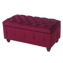 Пуф Брага-3Т в ткани велюр фиолетовый