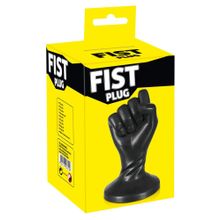 Анальная втулка Fist Plug в виде сжатой в кулак руки - 13 см. Черный