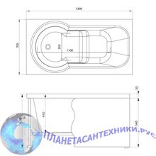 Панель фронтальная Aquanet Largo 130