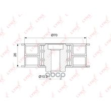 Ролик Обводной Ремня Грм LYNXauto арт. PB3150