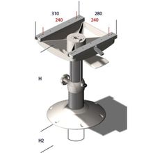 NorSap Стойка кресла NorSap 1383BL 430 - 600 мм поворачивается на 360°