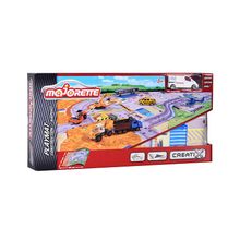 Игровой набор MAJORETTE 2056412 Коврик Creatix Construction, 1 машинка