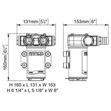 Marco Электрическая топливная помпа Marco VP45-N 16602613 24 В 45 л мин 1,2 бар для перекачки дизельного топлива, масел и антифриза