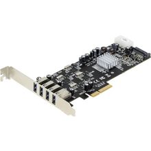 Контроллер  STLab U-1010 (RTL) PCI-Ex4,  USB3.0,  4  port-ext