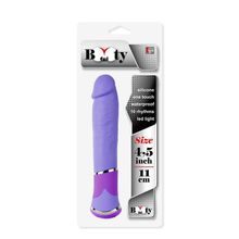 Dream Toys Фиолетовый анальный вибратор-реалистик BOOTYFUL NUDE VIBE PURPLE (фиолетовый)