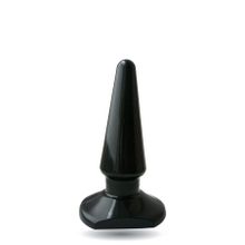 Bior toys Чёрная анальная пробка ANAL STIMULATOR - 7,7 см. (черный)