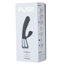 OhMiBod Чёрный интерактивный вибратор Ohmibod Fuse - 18 см. (черный)