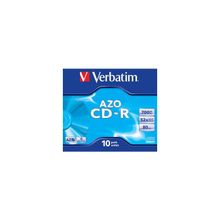 Диск cd-r verbatim 700mb 52x datalife+ jewel case (10шт) 43327