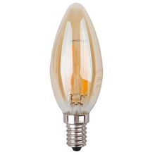 ЭРА Лампа светодиодная ЭРА E14 9W 4000K золотая F-LED B35-9W-840-E14 gold Б0047035 ID - 235466