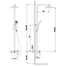 Timo Душевая система Selene SX- 1041  00 chrome