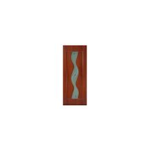 Дверь с покрытием ПВХ. модель: Вираж ПО (Размер: 600 х 2000 мм., Цвет: Итальянский орех, Комплектность: + коробка и наличники)