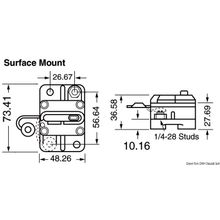 Osculati External thermal switch 60 A, 02.751.60