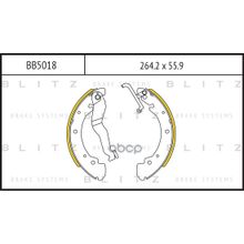 Колодки Тормозные Барабанные | Зад | Vw Transporter 90-> Blitz арт. BB5018