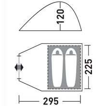 Палатка Greenell Керри 2 V3 (коричневый)