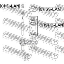 Отбойник Амортизатора | Перед Прав Лев | Chevrolet Lanos (T100) 1997-2002 Febest арт. CHDLAN