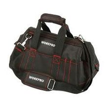 Сумка для инструмента с упрочненным дном WORKPRO W081022, 26 карманов, 420х220х230мм, нагрузка до 12кг