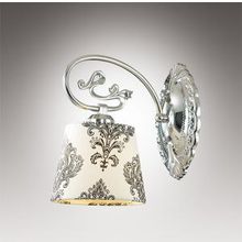 Бра декоративное с абажуром ALBA темный хром абажур ткань E27 1*40W 220V 2926 1W