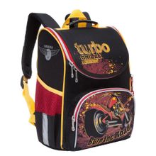 Рюкзак GRIZZLY RA-872-5 1 Мотоцикл (черно-красный) с мешком для обуви