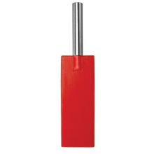 Красная прямоугольная шлёпалка Leather Paddle - 35 см. Красный