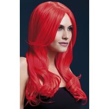 Fever Красный парик с длинной челкой Khloe
