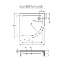Душевой поддон Riho (DA2100500000000) 90x90