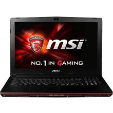 Ноутбук MSI GP62 2QE-258XRU Leopard Pro i5-4210H 8Gb 1Tb nV GTX950M 2Gb 15,6 FHD DVD(DL) BT Cam 4400мАч Free DOS Черный