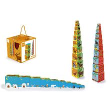 Кубики SCRATCH 6181034 Stacking Tower Animals of the world