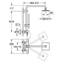 Душевая стойка Grohe Euphoria 150 27932000