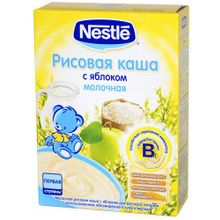 Каша Нестле (Nestle) Рисовая с яблоком 250г с 4мес.