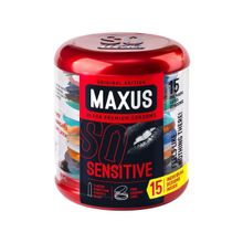 Ультратонкие презервативы MAXUS Sensitive - 15 шт.