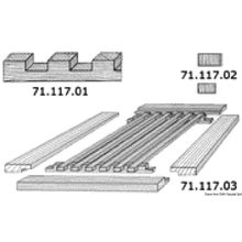 Osculati Teak rectangle fillet T039, 71.117.02