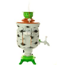 Набор самовар электрический 3 литра "Березовый пенек" с автоматическим отключением при закипании, арт. 103565к